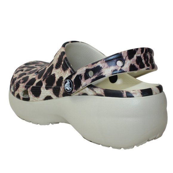 Crocs Classic Leopard Platform Slip on, Heel strap Women's 9 NEW! - Picture 5 of 15